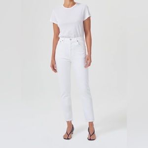 Agolde Riley High Rise Straight Crop Jean